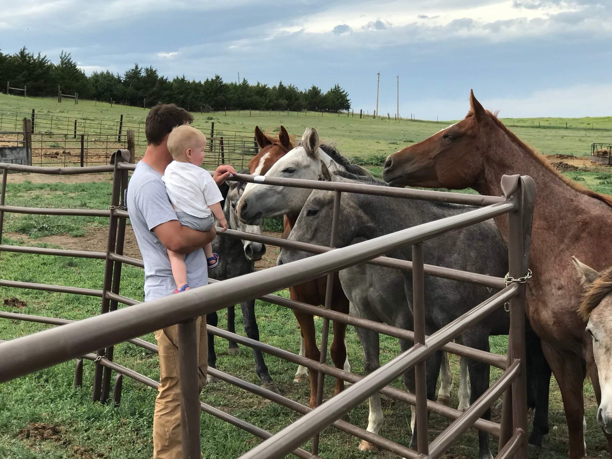 Family at Backward J Ranch